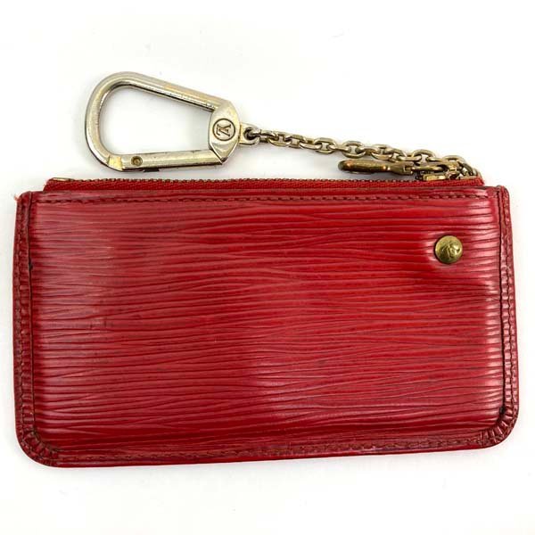 鑑定済 1円～ルイ・ヴィトン エピ コインケース 赤 ルイヴィトン