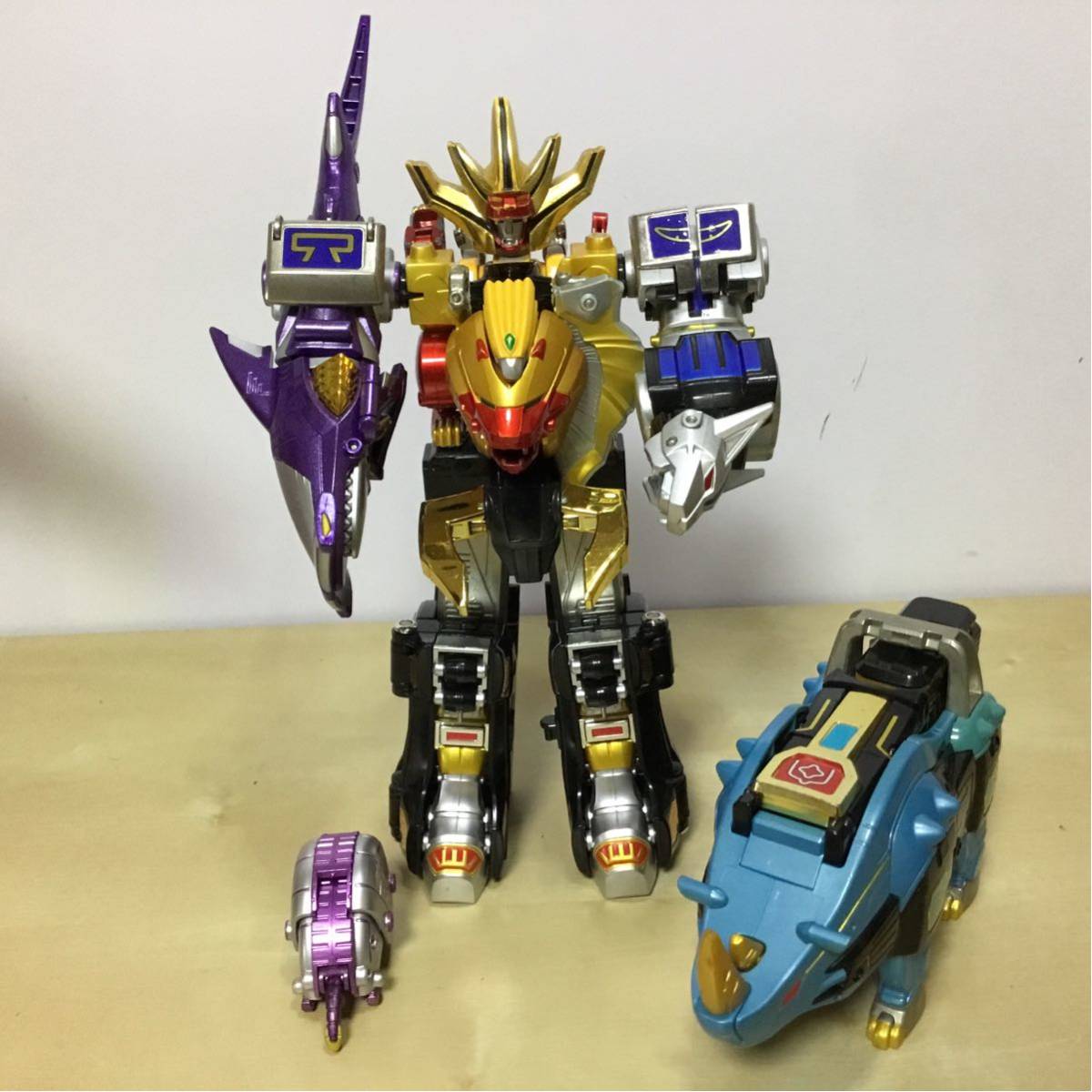百獣戦隊 ガオレンジャー 当時物 DX 超合金 ガオキング ガオイカロス 