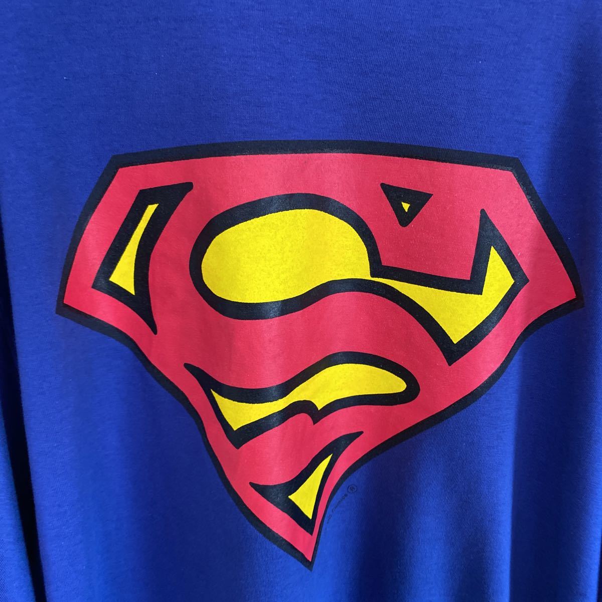 90s USA製 DC Comics スーパーマン ロゴ スウェット Lサイズ メンズ