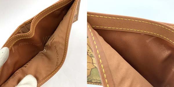 ｔ）プリマクラッセ Prima Classe 二つ折り財布 PM-W103-90000 地図柄 ブランド品 中古 ※箱・表記タグ有り プリマクラッセ 二つ折り財布 PRIMA W103-6426 ブラック系 2つ折り財布&frasl;レザー&frasl;BRW&frasl;総柄&frasl;メンズ