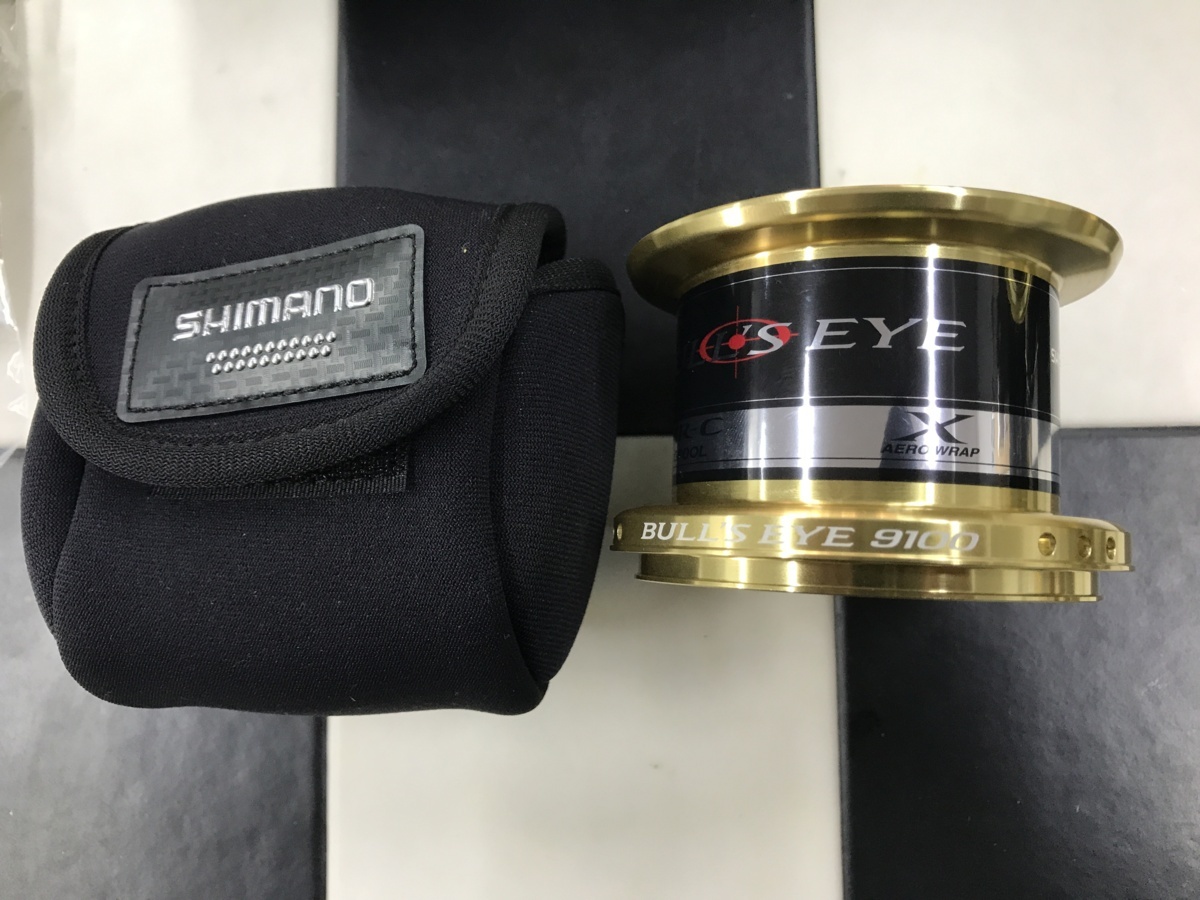 シマノ ブルズアイ 9120 未使用品 9100スプール付き カゴ釣り 遠投 ヒラマサ カンパチ 真鯛 イサキ シマノ 15スーパーエアロ 夢屋 公式通販 2026年最新ブルズアイ スプールの人気アイテム