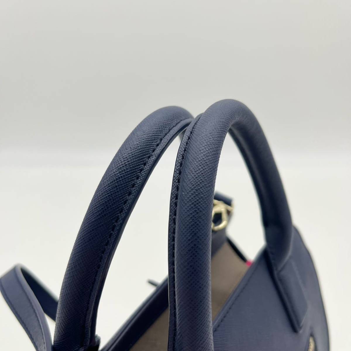 1円〜 未使用 ポールスミス Paul Smith 2way ミニハンドバッグ 