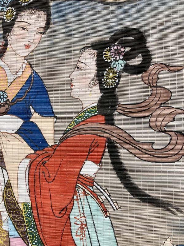 【掛軸 傅抱石風】美人図 中堂掛軸 逸品 168×70 装飾 アート インテリア 掛軸 傅抱石風】美人図 中堂掛軸 逸品 168×70 装飾 アート インテリア