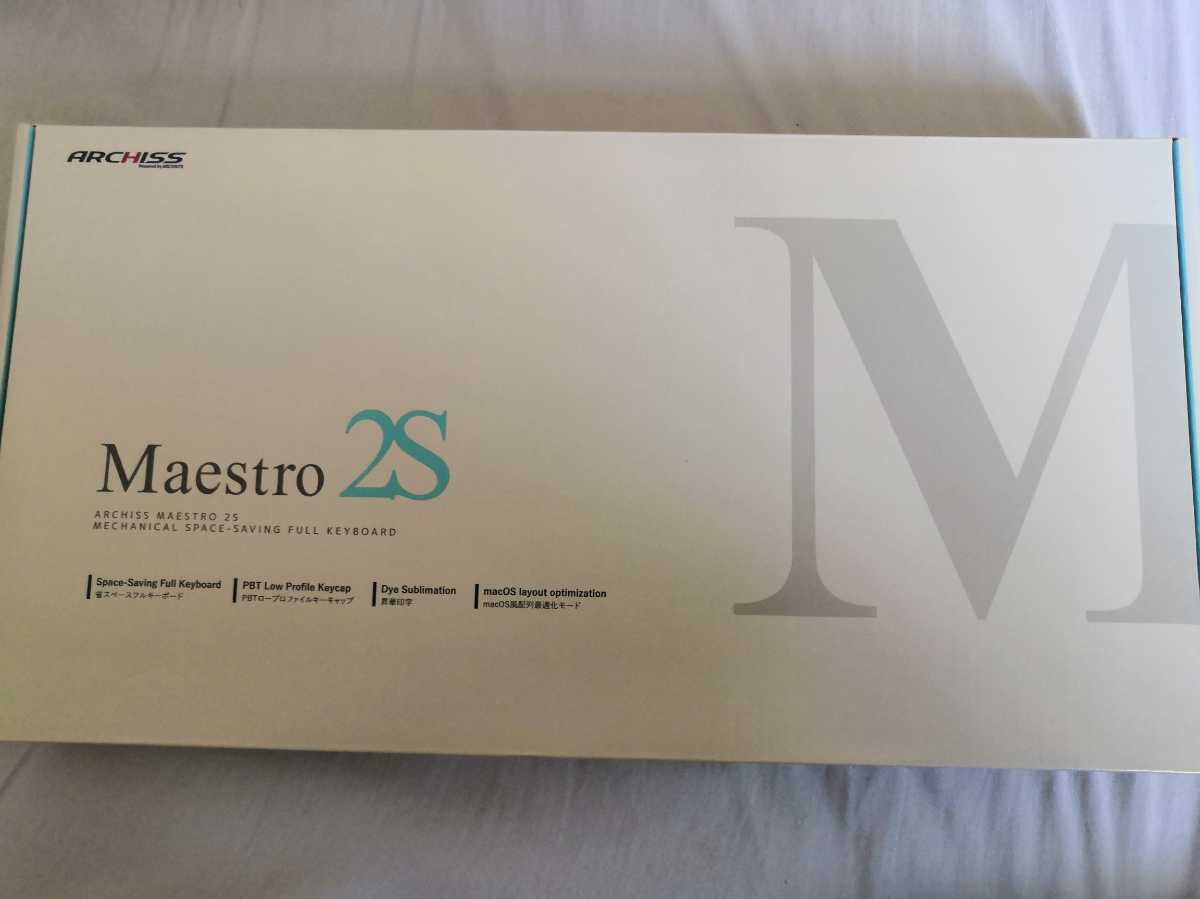 送料無料 ARCHISS Maestro 2S 英語配列フルキーボード クリア軸(黒/グレー) [AS-KBM98/TCGB] ゲーミングキーボード 箱あり 赤軸 青軸 茶軸