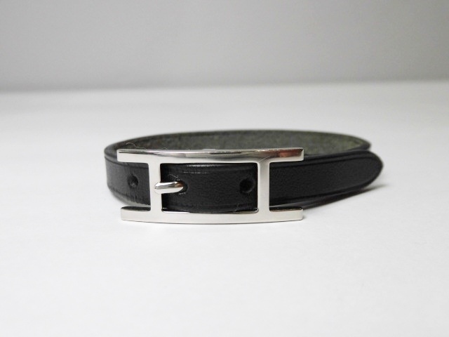 エルメス　HERMES　アピ　レザー　ブレスレット　□Ｊ刻印　メンズ　レディース