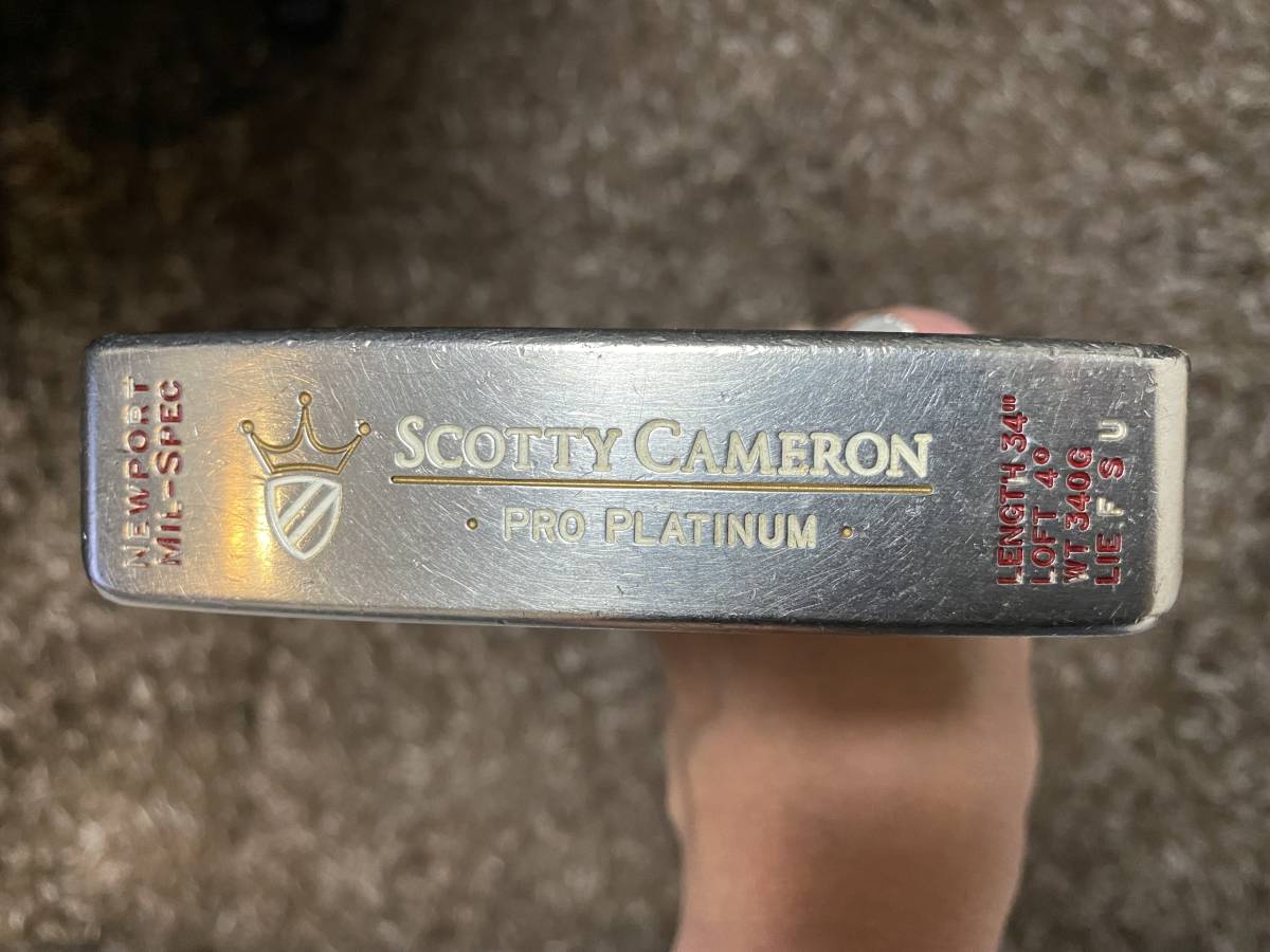 【豊富な，100%新品】 Scotty Cameron PRO PLATINUM NEW PORT MIL-SPEC スコッティキャメロン パター プロプラチナム ニューポートミルスペック(スコッティ・キャメロン)｜売買されたオークション情報、yahooの商品情報をアー 男性右きき用