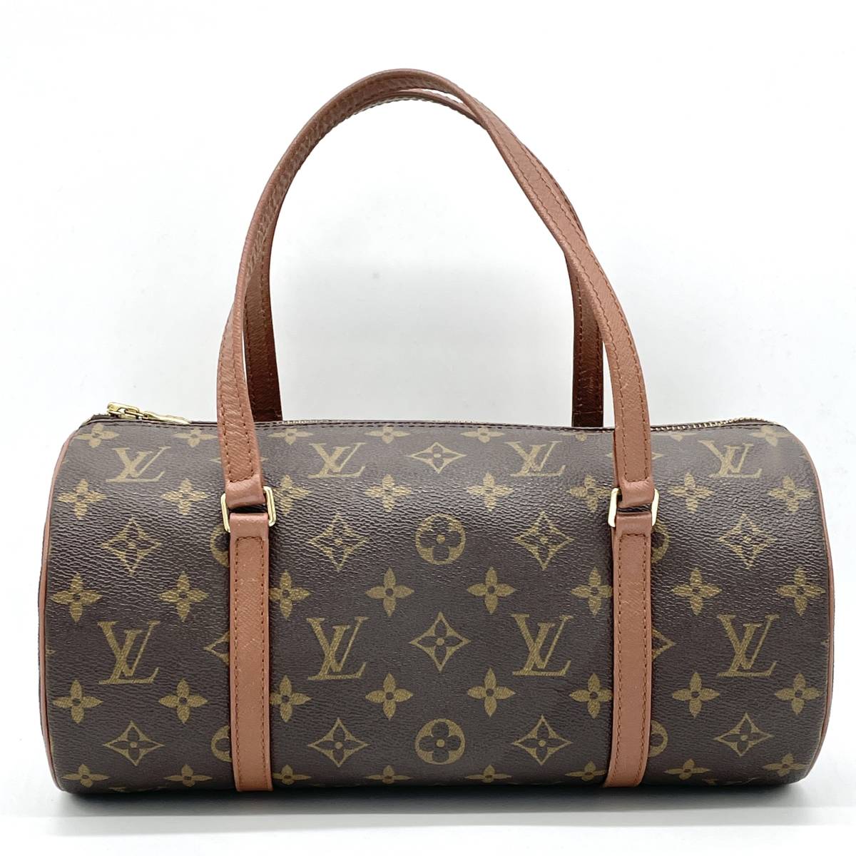 1円 美品 LOUIS VUITTON ルイヴィトン モノグラム パピヨン30 筒型 