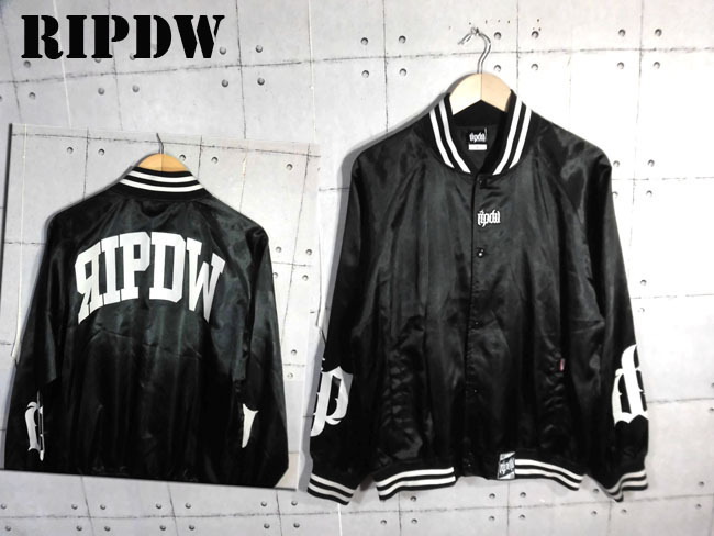 ripdw/RIP DESIGN WORXX/ナイロンスタジアムジャケットL/ライト