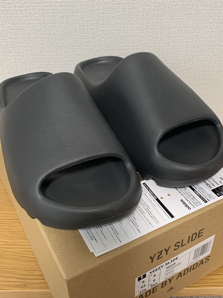 adidas Originals YEEZY SLIDE “ONYX” US9 JP27.5 イージー スライド