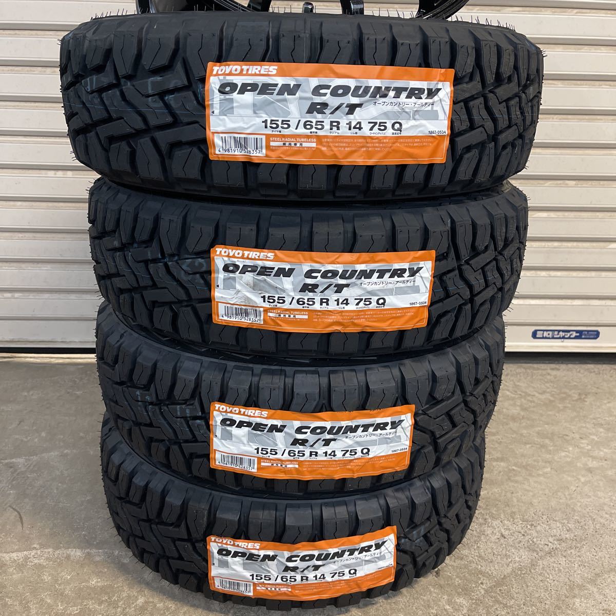 G.SPEED G04》 新品TOYOオープンカントリーRT 155/65R14 エブリィ