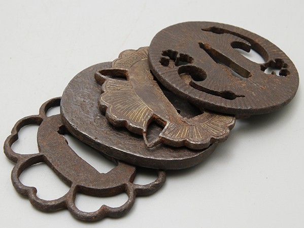 鍔 | 鉄地 松風刀装店 antiques 銘 江戸時代 刀部 鉄地