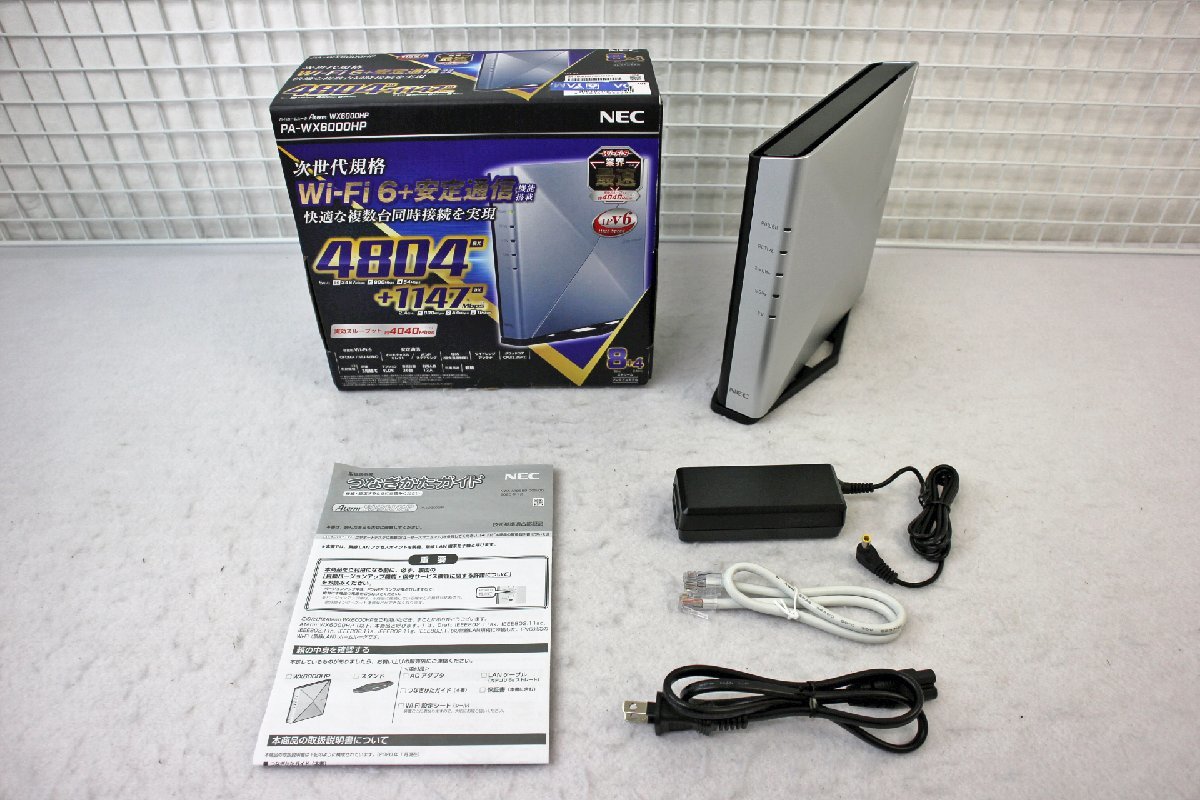 ○中古品○NEC Wi-Fi 6対応ホームルーター Aterm WX6000HP 