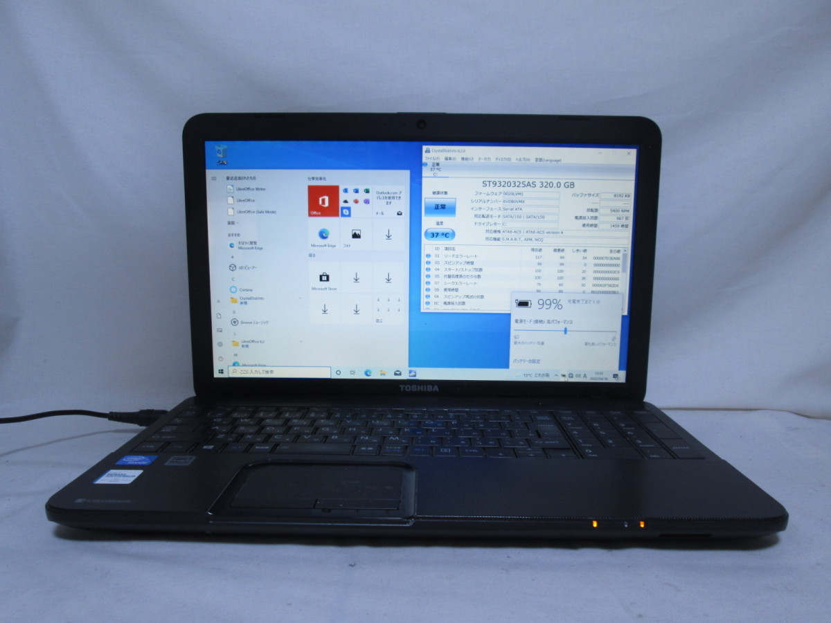 東芝 dynabook Satellite B252/G Celeron B830 1.8GHz 4GB 320GB 15.6 