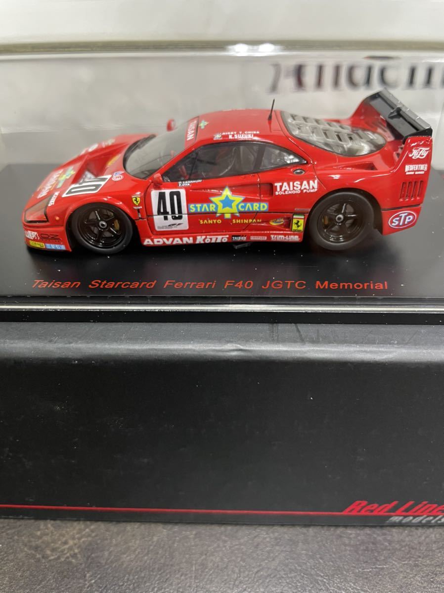 1/43 EBBRO エブロ Red Line Taisan Star Card Ferrari F40 JGTC