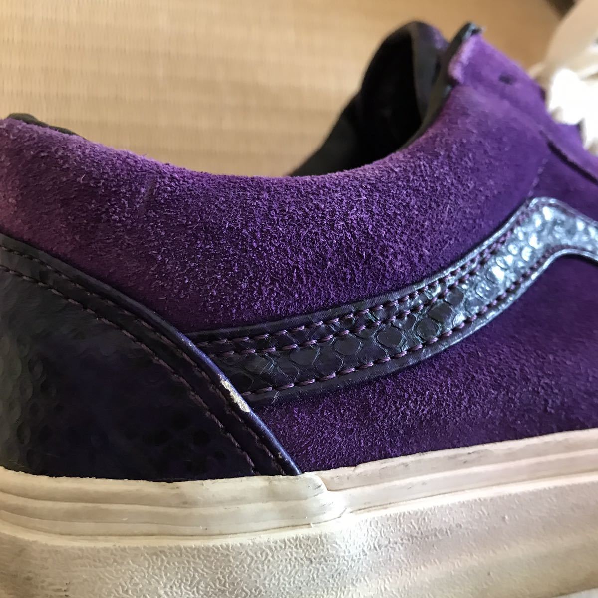 VANS 25cm オールドスクール ローカット スニーカー 紫 パープル 