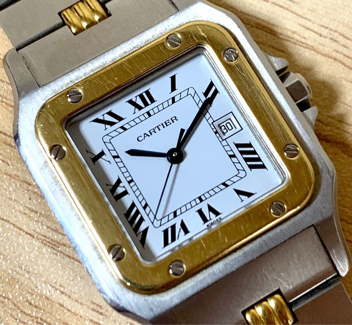 1円～ Y Cartier カルティエ サントスガルベ 187901 レディース 