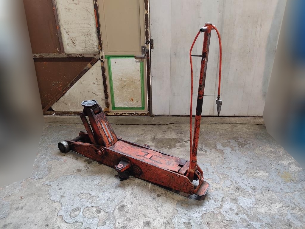 7755 中古 引取限定 エアーサービスジャッキ バンザイ BANZAI 10t 大型車 トラック 貨物 油圧 ポンプ ガレージジャッキ フロア リフト 修理