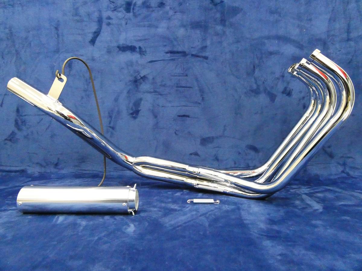 CBX550F 6分割 レース管 メッキ 汎 カットスタイル/PC04 アキヤン