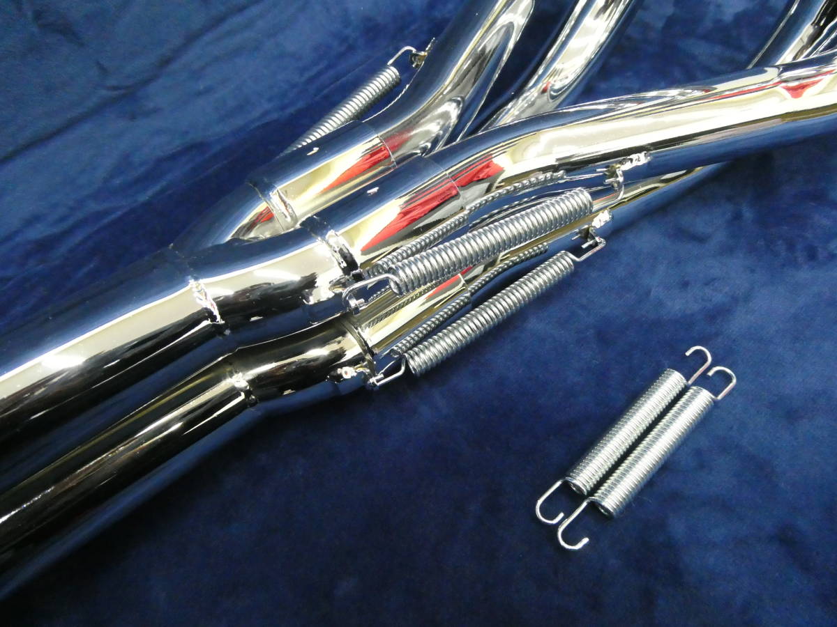 CBX550F 6分割 レース管 メッキ 汎 カットスタイル/PC04 アキヤン