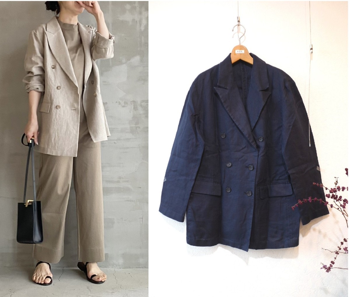 定番，お買い得 2021年 エリオポール リネン ダブルジャケット/size:38//定価￥31.900 古着のgplus広島 2204r3(エリオポール)｜売買されたオークション情報、yahooの商品情報をアーカイブ公開 - オークファン エリオポール