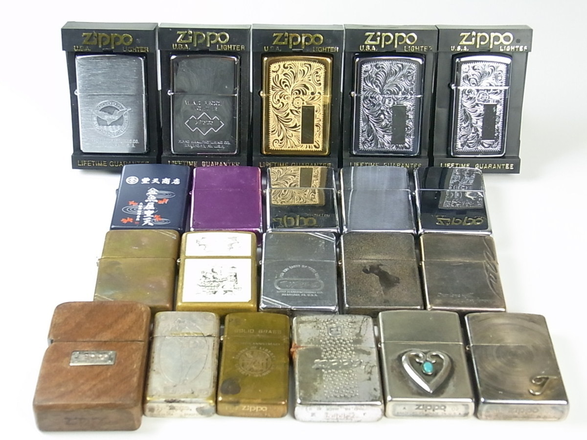 ジャンク Zippo 21点まとめて ジッポー ライター オイルライター 新品 
