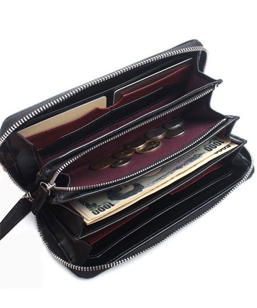 【新品・訳あり】【送料無料】アドミラル Admiral ラウンドファスナー 長財布 ADWI-08 ブラック 長財布 Admiral ラウンドファスナー 長財布「ソフト Admiral（アドミラル）牛革 鞄
