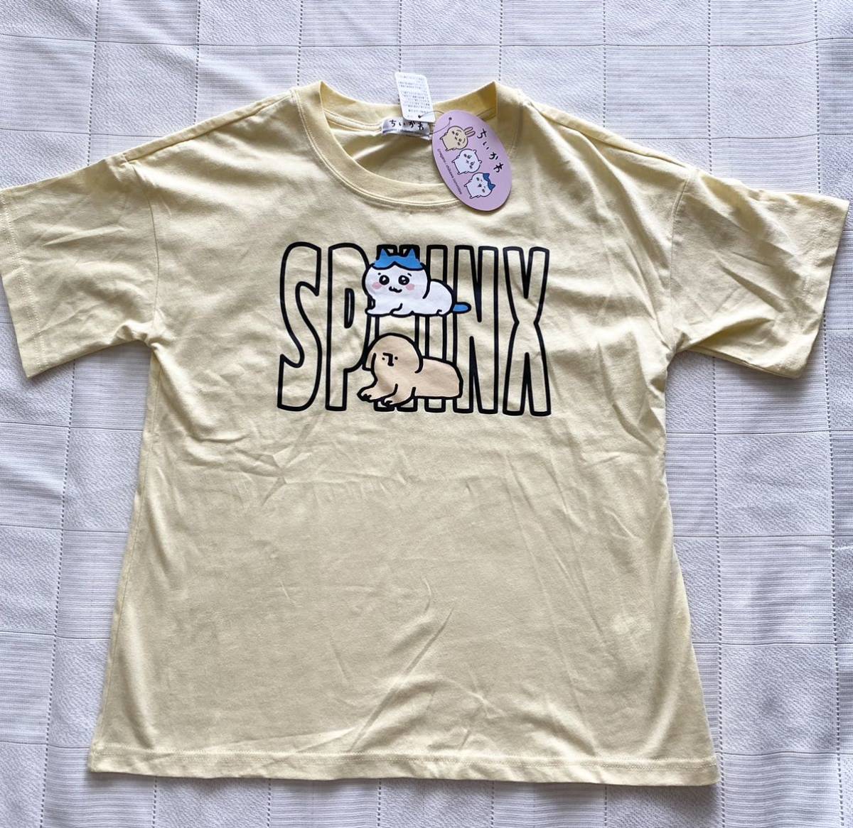 タグ付き レディースll ちいかわ 半袖tシャツ 黄 スフィンクス しまむら ハチワレ ナガノ イラスト キャラクター 売買されたオークション情報 Yahooの商品情報をアーカイブ公開 オークファン Aucfan Com