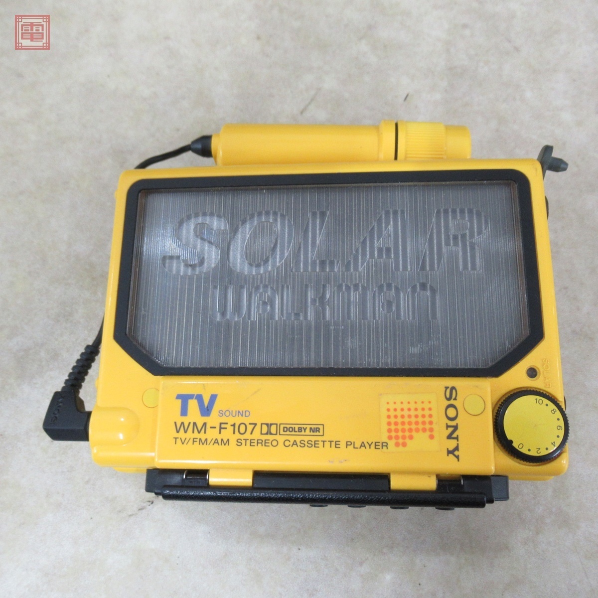 SONY ソニー ソーラーウォークマン Walkman WM-F107 黄色 ポータブル 