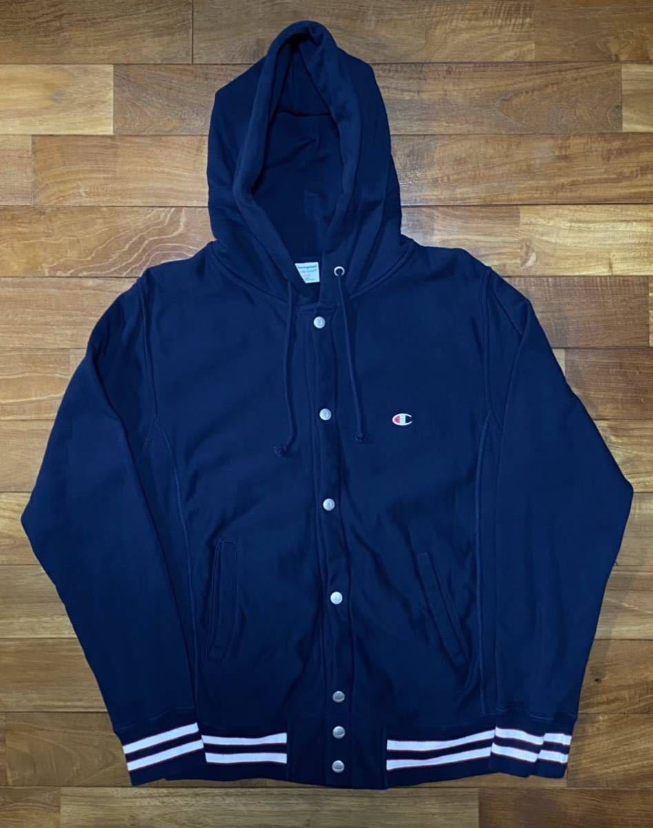 新作登場，安い Champion Reverse Weave snap parka size:L NAVY チャンピオン リバースウィーブ フルスナップ カーディガン スウェット パーカー ネイビー(パーカ)｜売買されたオークション情報、yahooの商品情報をアー 男性用