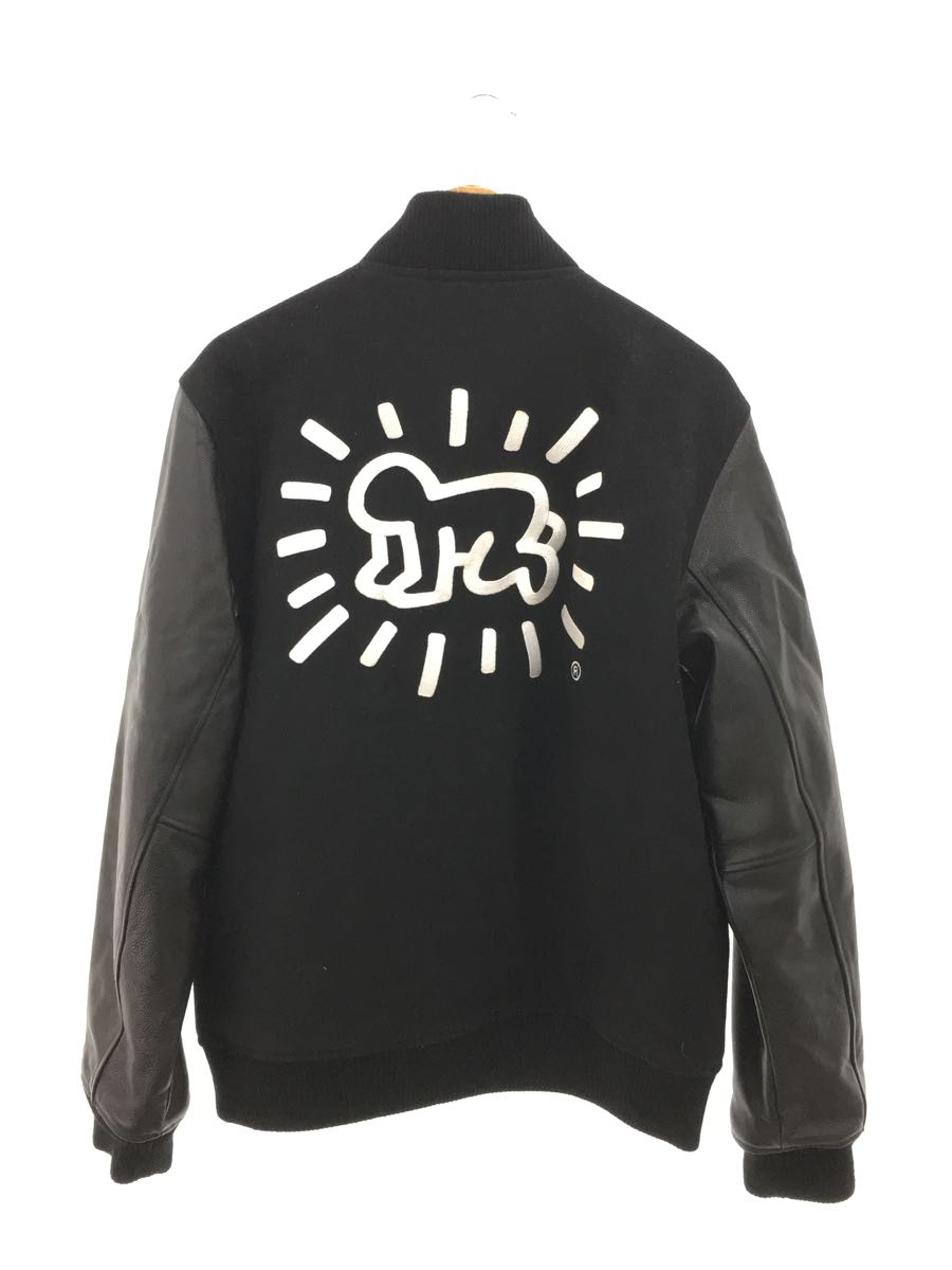 希少】Columbia×Keith Haring コラボスタジャン 牛革レザー コロンビア
