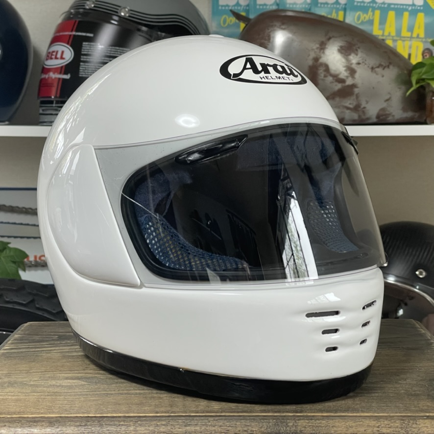 1円〜☆ARAI アライ フルフェイス ヘルメット PAPIDE ラパイド ホワイト/57-58 （Mサイズ相当）送料無料 アライ Arai ヘルメット 価格比較 (バイク用ヘルメット) ラパイドの通販