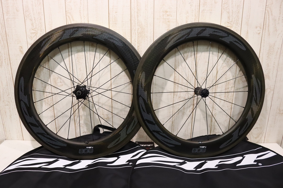  ZIPP ジップ 808 NSW シマノフリー 11s対応 クリンチャー チューブレスレディ カーボンホイールセット(27インチ、700C)｜売買されたオークション情報、yahooの商品情報をアーカイブ公開 - オークフ ホイール（完組、手組）