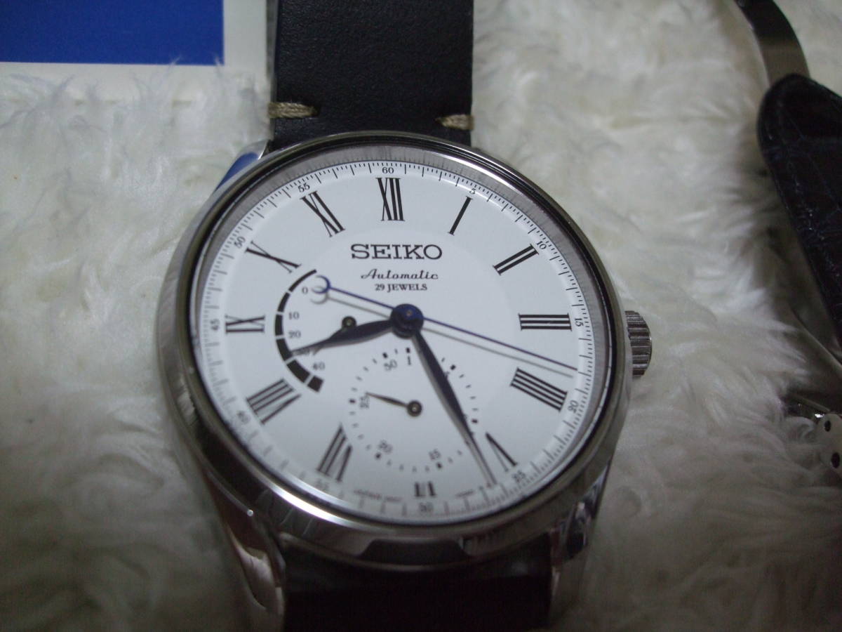 美品 精度良好 定価11万 替えバンド付き SEIKO PRESAGE セイコープ 