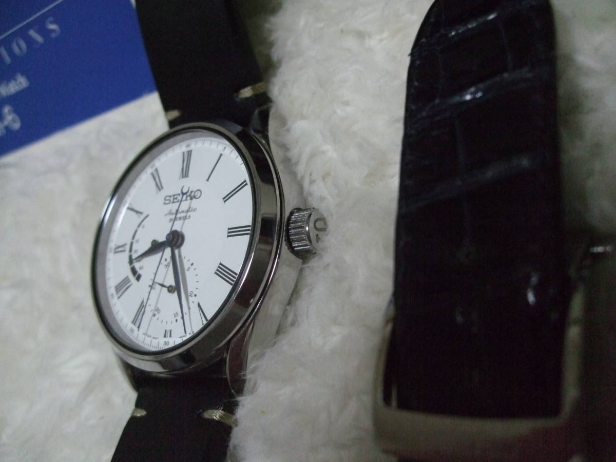 美品 精度良好 定価11万 替えバンド付き SEIKO PRESAGE セイコープ 