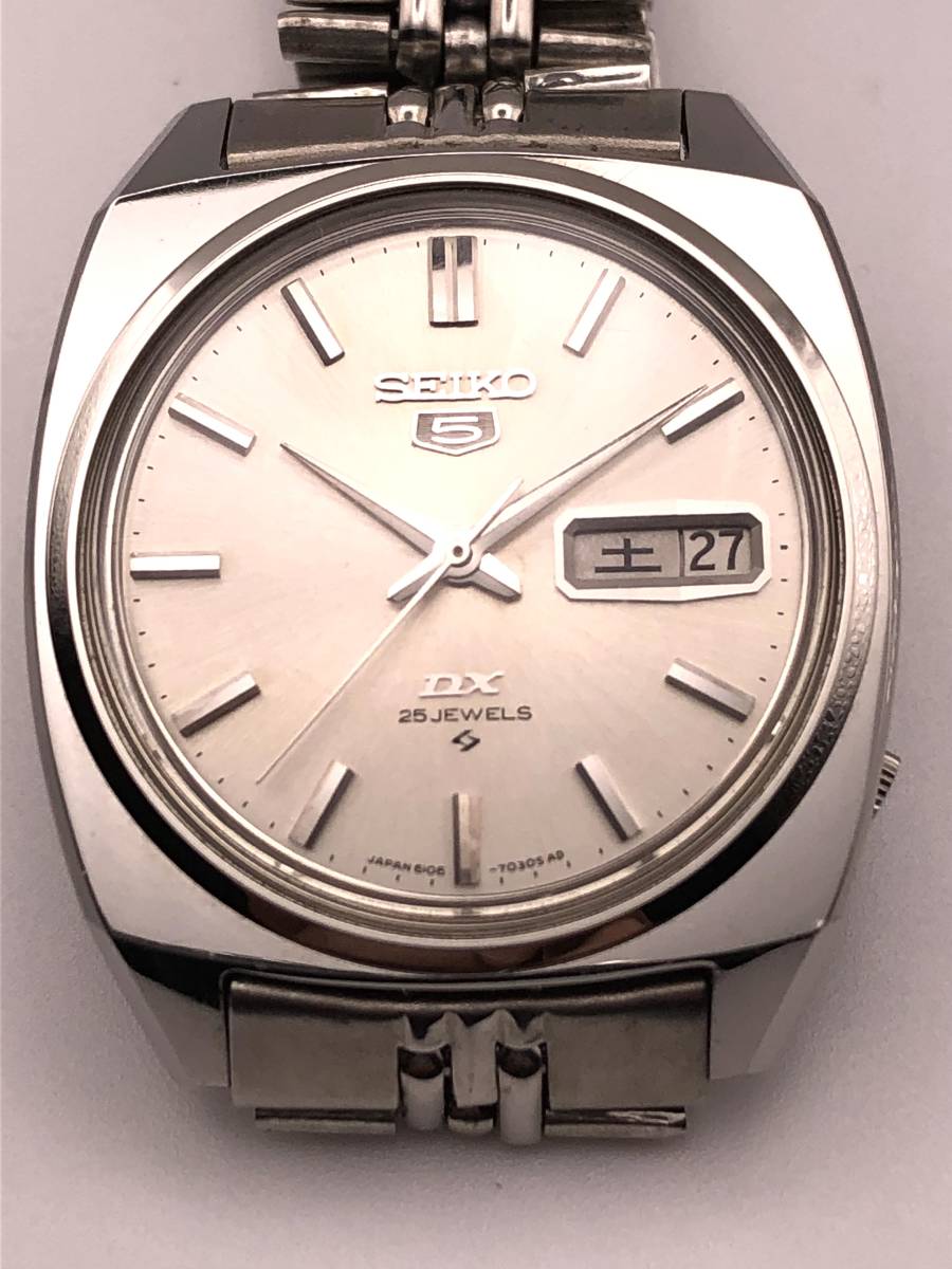 SEIKO 5 DX 6106-7020 25石 セイコー 5 DX デイデイト 展示品 □00402 DX
