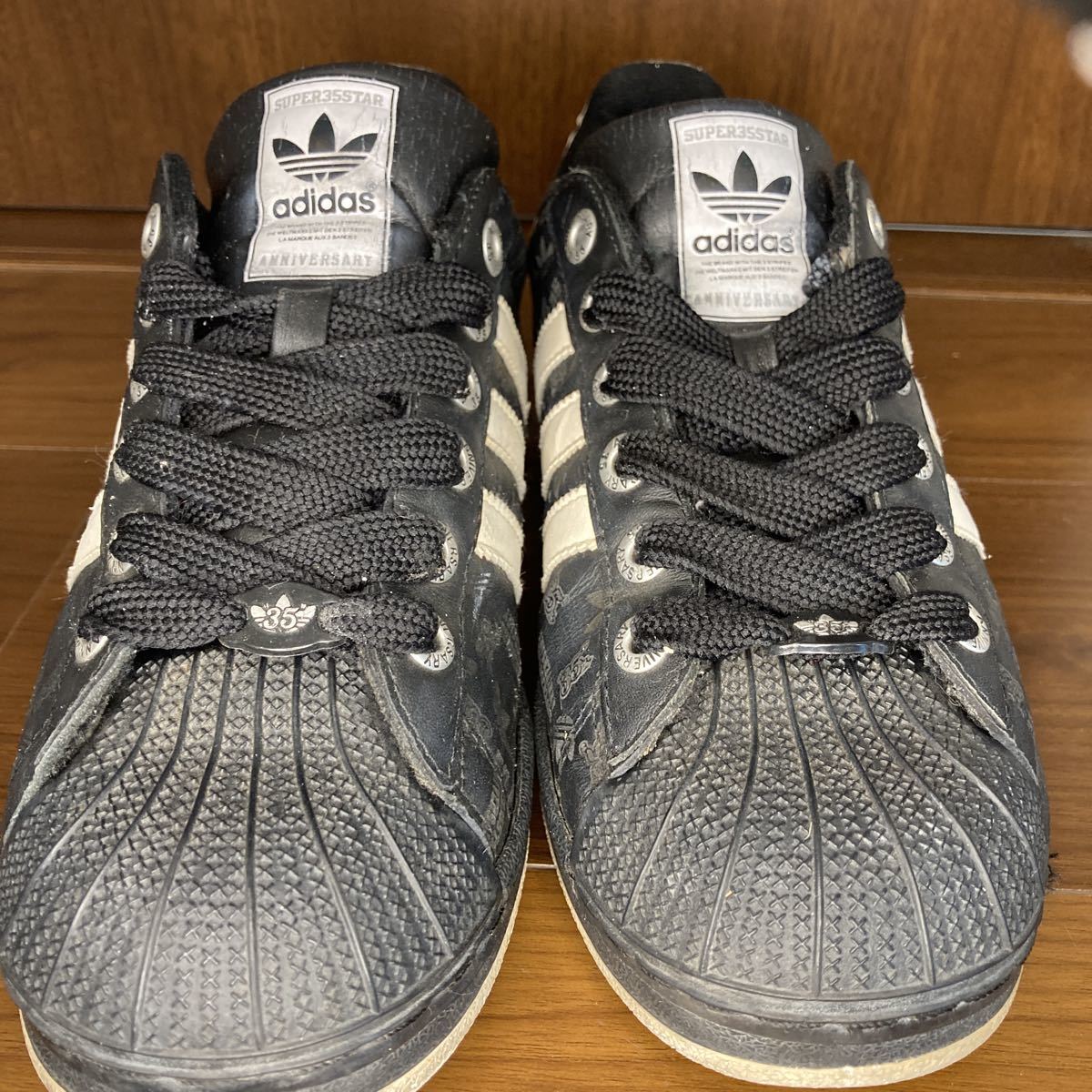 ADIDAS SUPER STAR 35周年記念 ANNYVERSARY ETCHED BLACK 26cm 