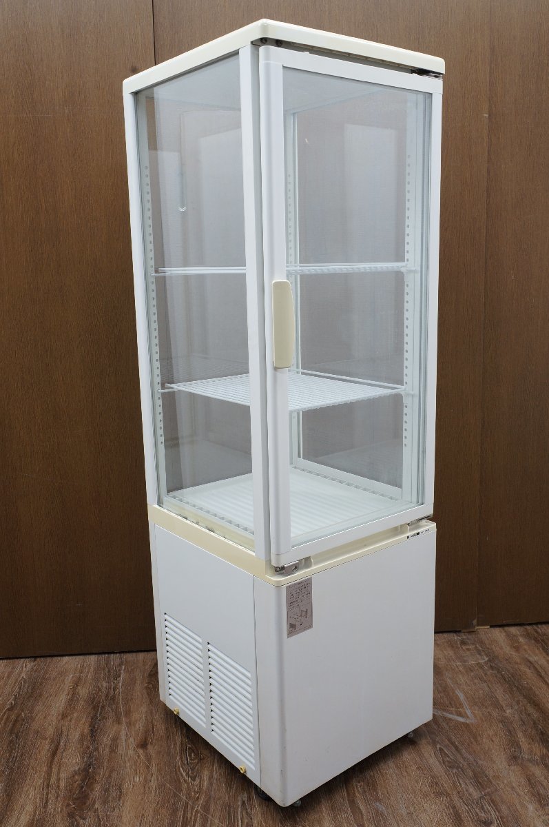 T707□サンデン 冷蔵ショーケース□AGV-90X-D□4面ガラス 96L (冷蔵