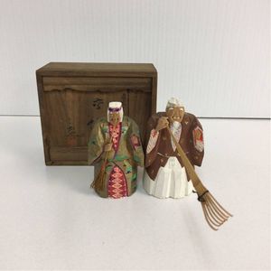 一刀彫 猩々 奈良一刀彫 奈良人形 工芸品 橋本良寿 共箱 置物 一刀彫 猩々 奈良一刀彫 奈良人形 橋本良寿 7寸彩色 共箱 慶事 置物