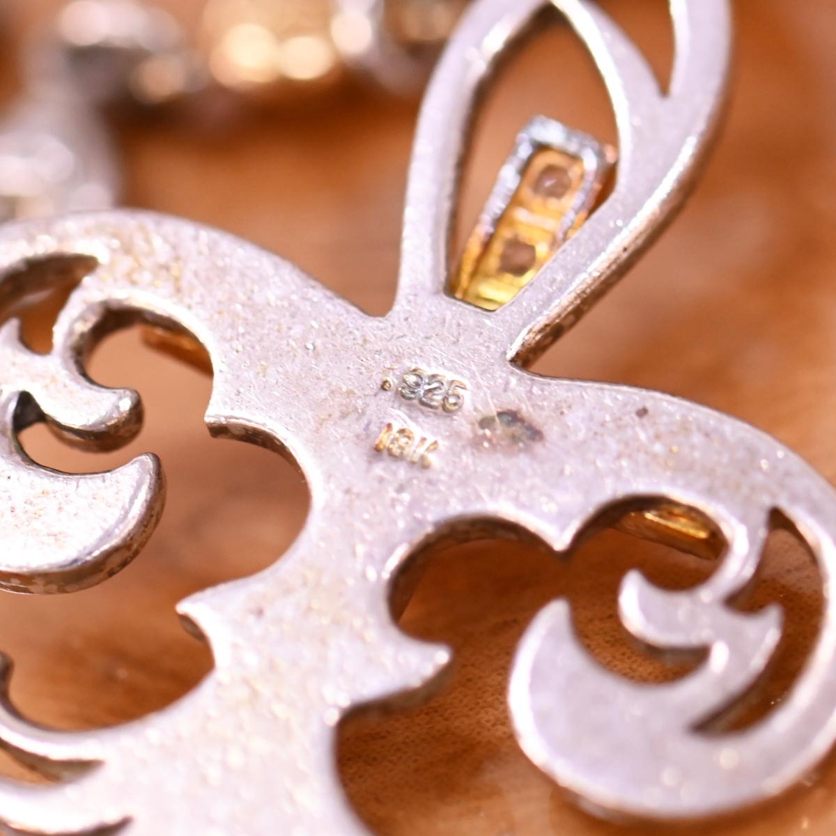 本物 ローリーロドキン 極希少 K18ロザリオ SV925フレアクロス  