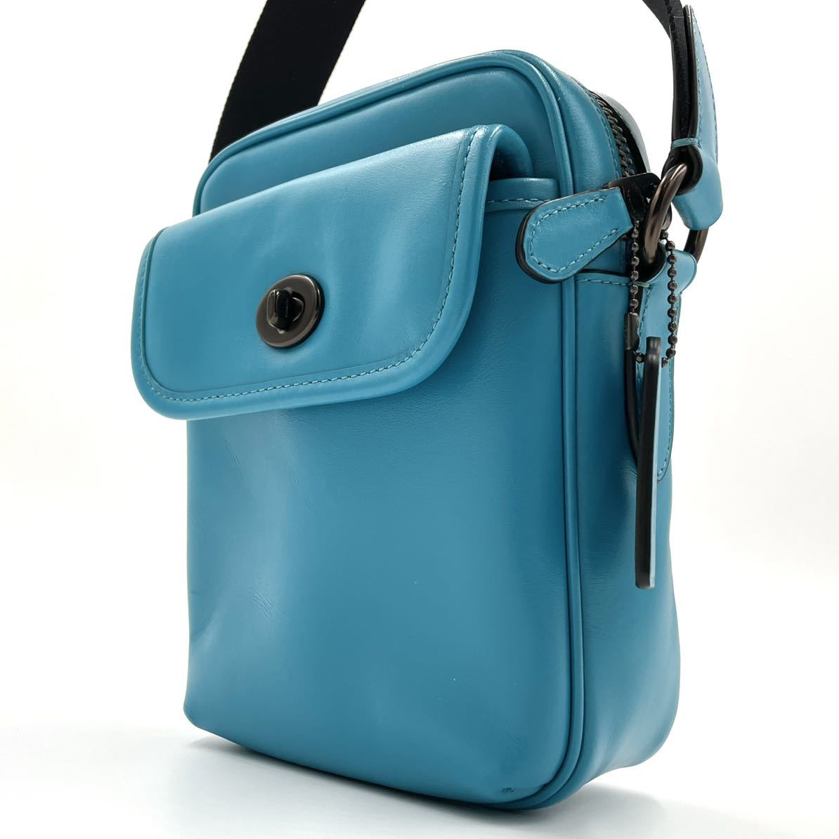 1円【稀少 未使用級】COACH コーチ メンズ ショルダーバッグ 肩掛け