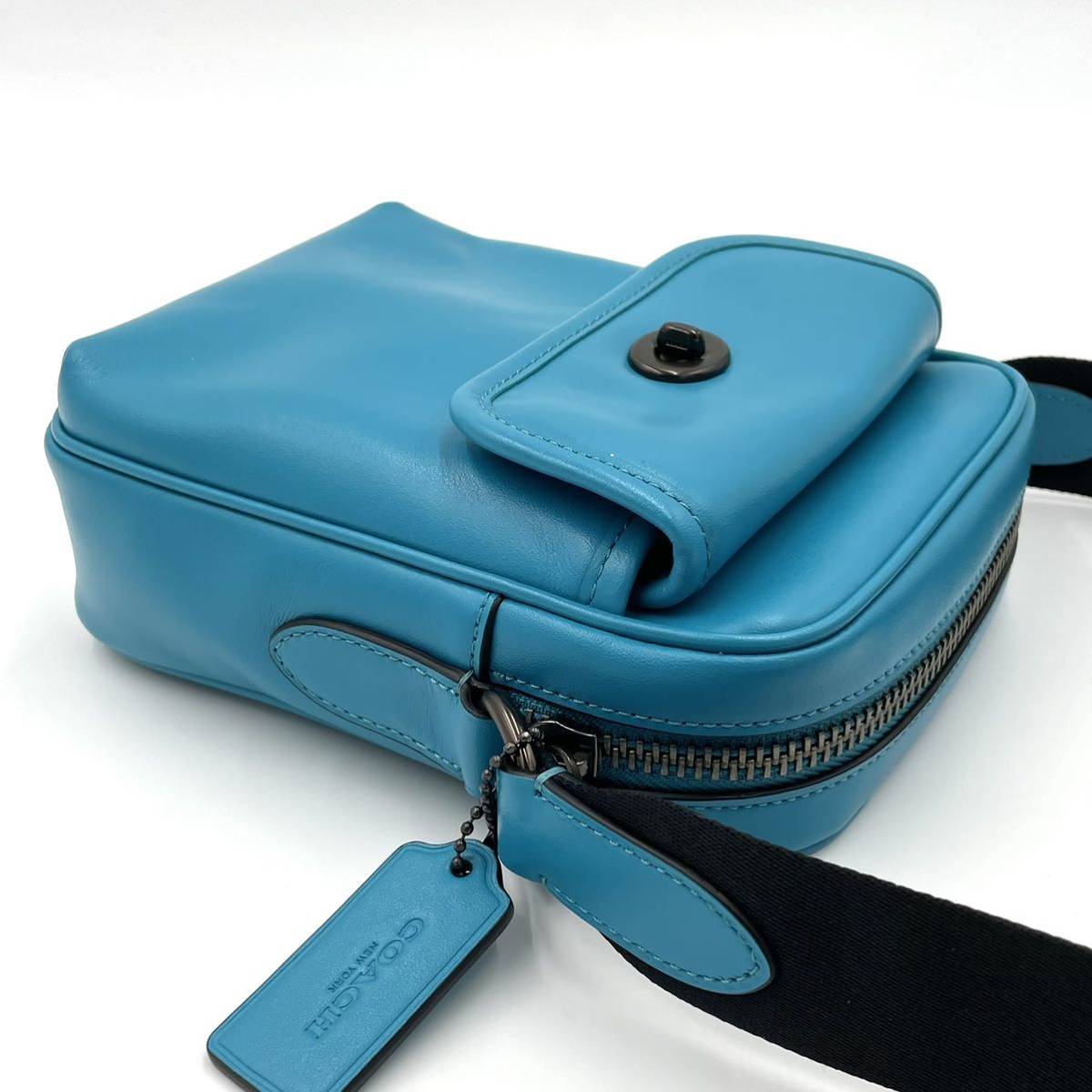 1円【稀少 未使用級】COACH コーチ メンズ ショルダーバッグ 肩掛け
