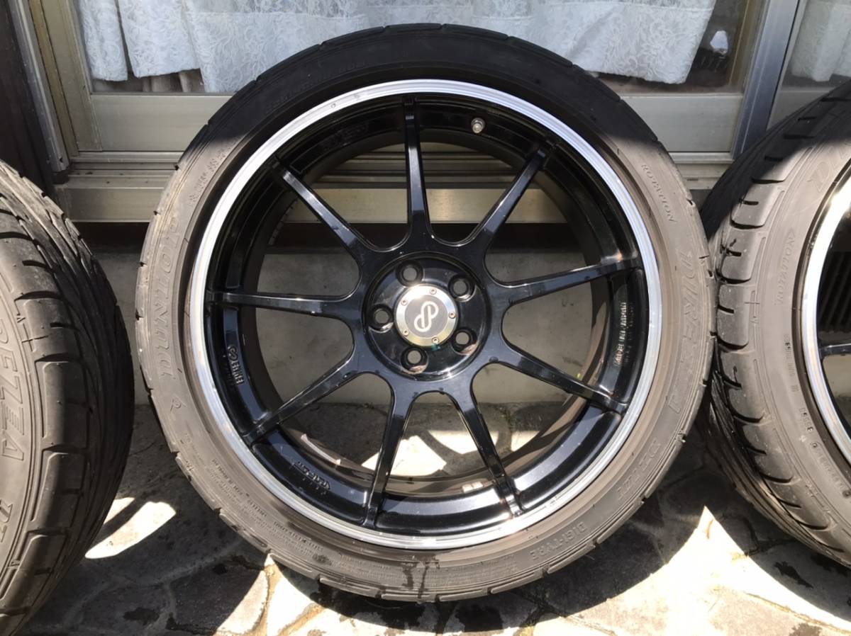 ENKEI RSM9 18インチ 7.5J PCD100 ＋48 DUNLOP DIREZZA DZ101 225 