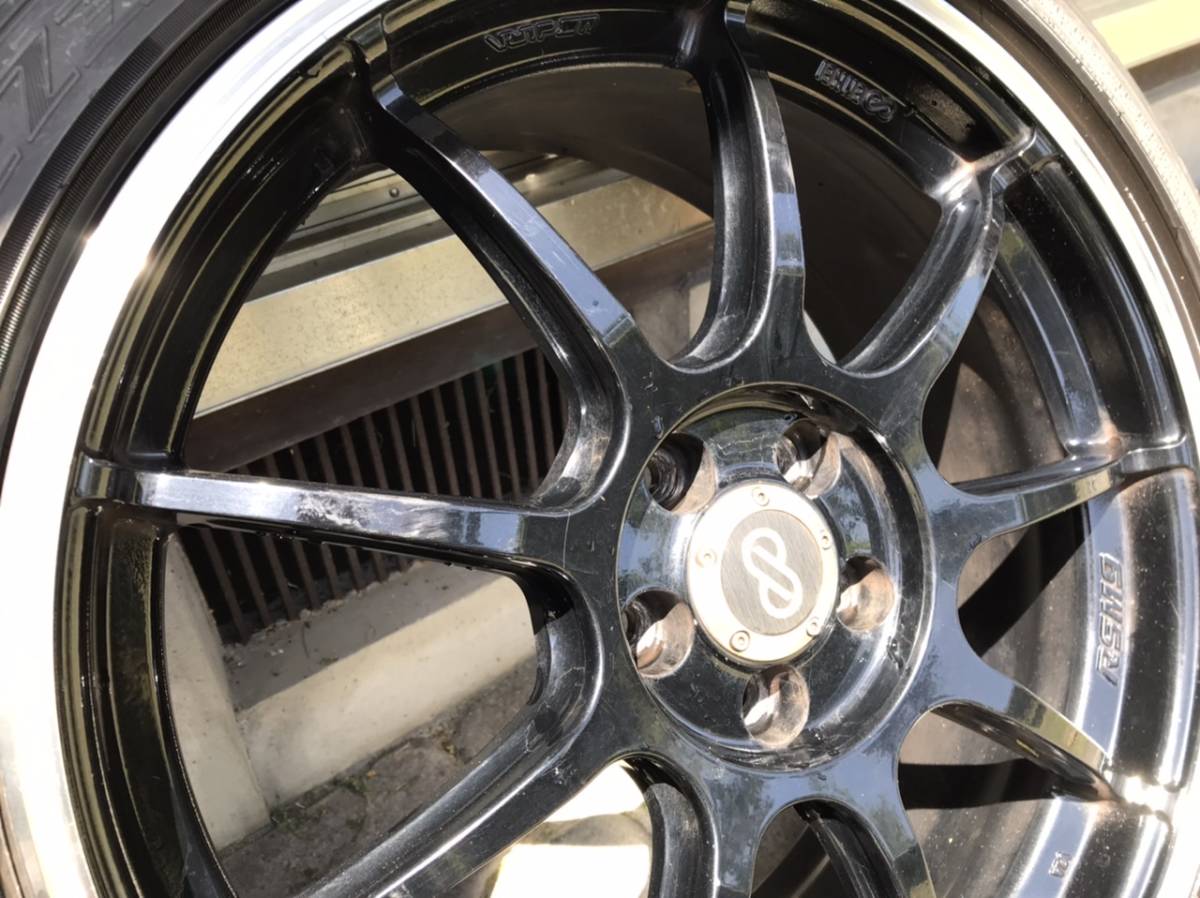 ENKEI RSM9 18インチ 7.5J PCD100 ＋48 DUNLOP DIREZZA DZ101 225 