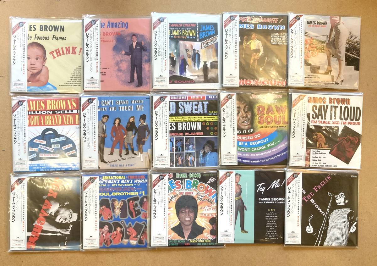 □美品!□James Brown(ジェームス・ブラウン)紙ジャケCD合計15枚セット 