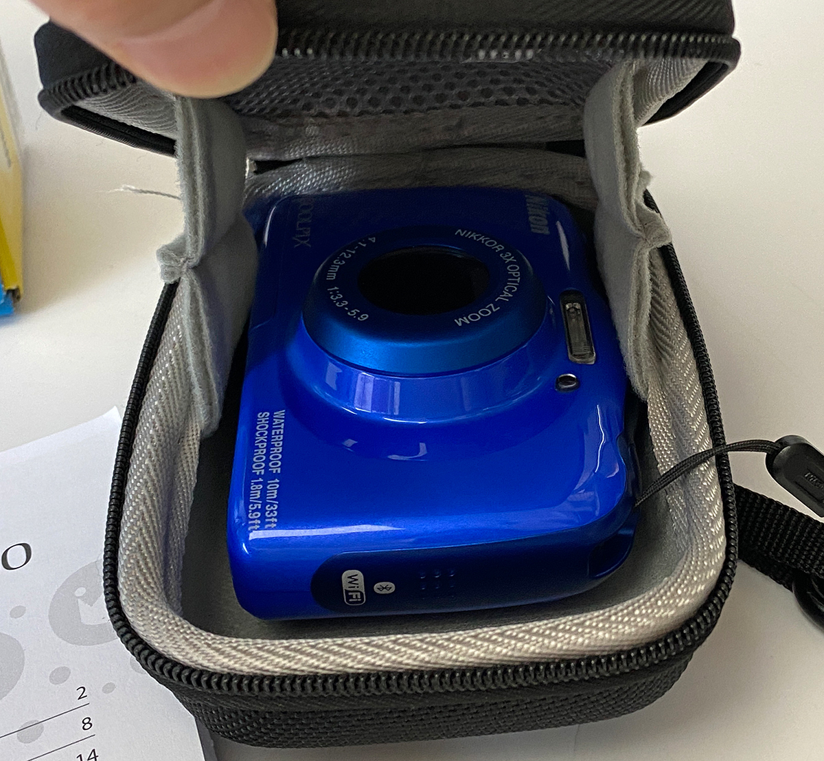 中古美品 Nikon COOLPIX W150 防水 デジタルカメラ 社外ケース付き 