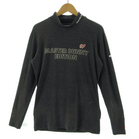 大人気，得価マスターバニー MASTER BUNNY カットソー ゴルフウェア 長袖 ロゴ刺繍 ハイネック ボーダー ブラック 黒 グレー 5 メンズ(その他)｜売買されたオークション情報、yahooの商品情報をアーカイブ公 その他