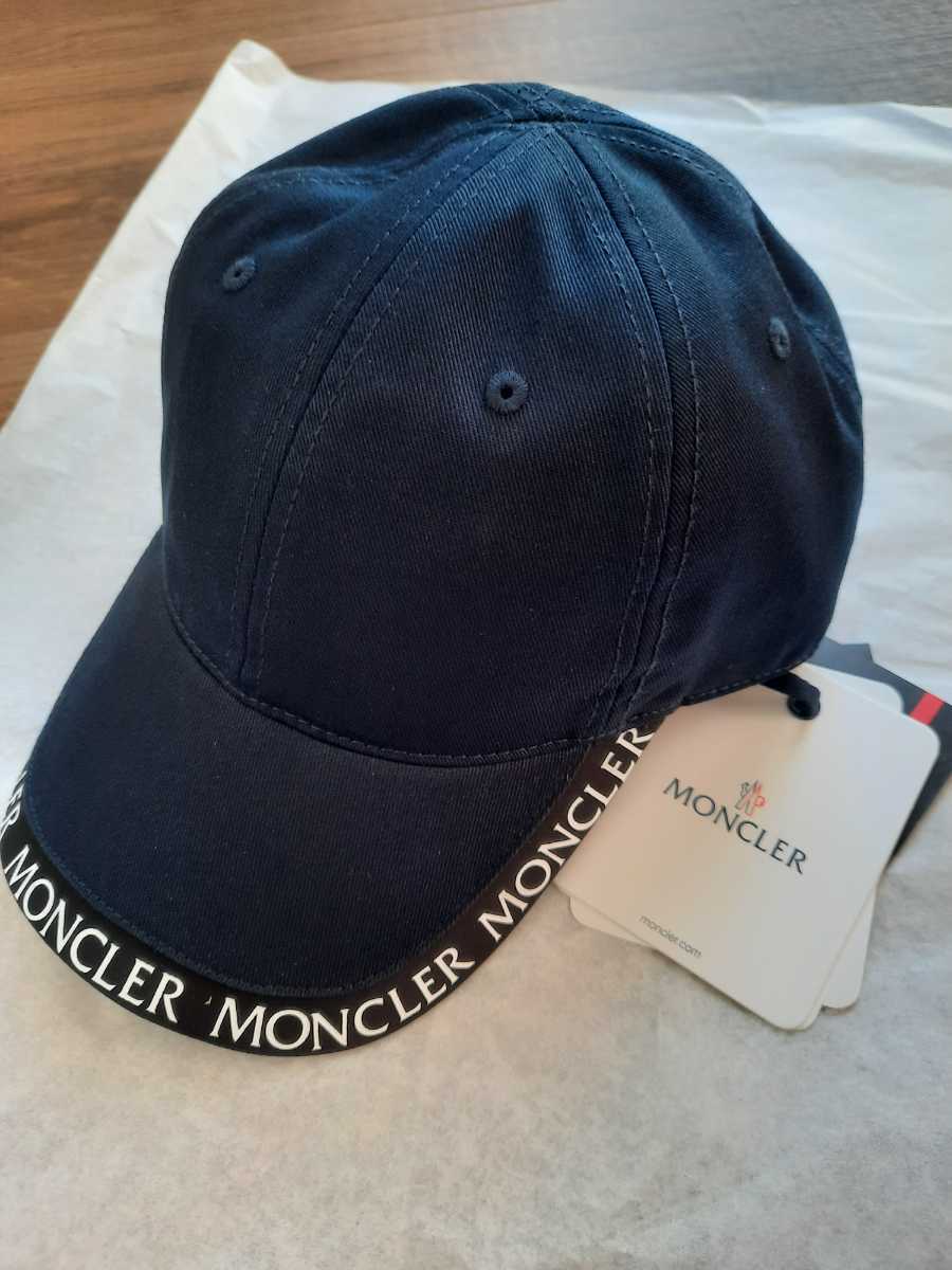 22SS/新作 MONCLER ロゴキャップ ネイビー Lサイズ 大人OK Navy