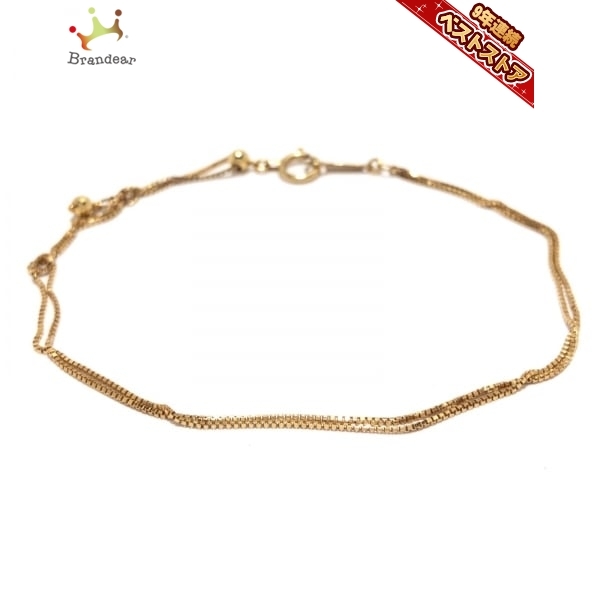 アガット agete アクセサリー - K10YG アンクレット 美品 アクセサリー 