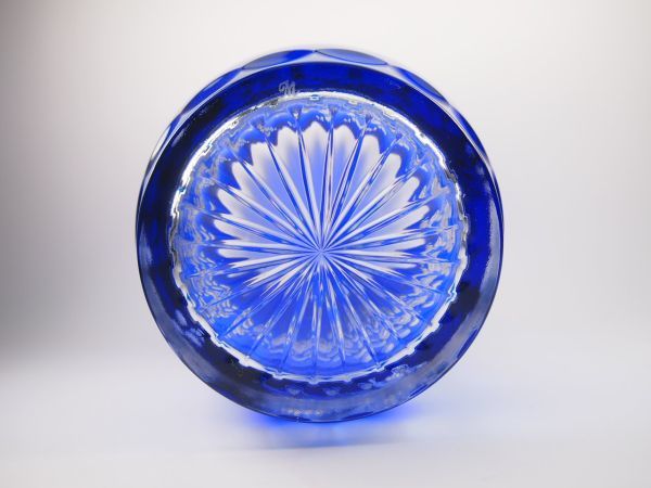 マイセン青い花バタフライフラワーベース