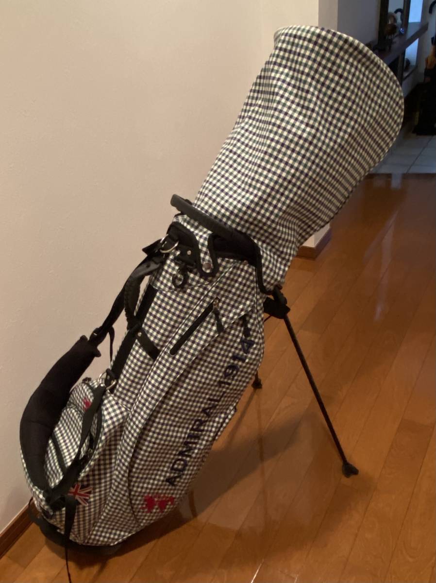 Admiral Golf アドミラルゴルフ スタンド式 キャディバッグ【ギンガム